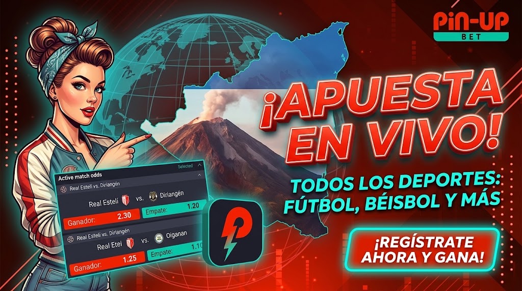 Pin Up bet selección de deportes y apuestas en vivo